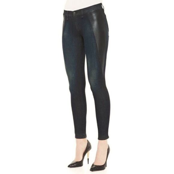 Rag & Bone The Skinny Jean with Genuine Leather Details in Plymouth - Picture 1 of 7